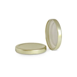 63 mm T/O Gold Metal Plastisol Lined Cap 3TPLG0633MY