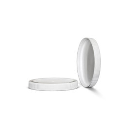 110-400 White Polypropylene F217 Lined Cap 2WP1102PX
