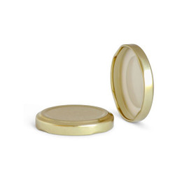 53mm T/O Gold Metal Plastisol Lined Cap 3TPLG0531MY