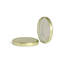 70mm T/O Gold Metal Plastisol Lined Cap 3TPLG0701MY
