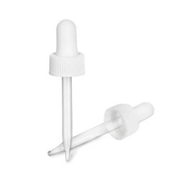 20-400 1oz White Glass Dropper 2DP0207CPS