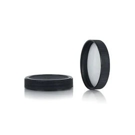 53-400 Black Polypropylene F217 Lined Cap 2BP0531PX