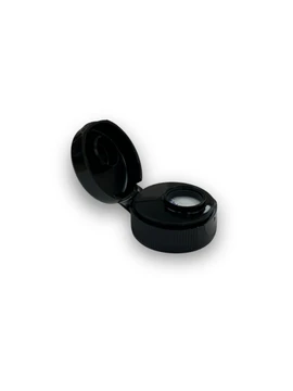 28-400 Black Flip Top Cap with Universal Heat Induction Liner 2DS02841AP