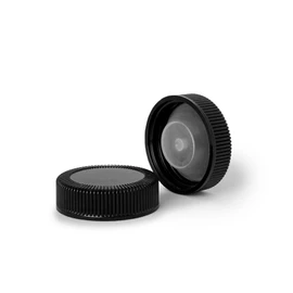 38-400 Black Phenolic Polycone Lined Cap 2PC0381NN