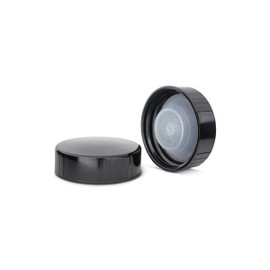 38-400 Black Phenolic Polycone Lined Cap 2PC0381NN