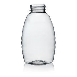 16oz Clear Classic PET Honey Bottle - 38/400 Finish 4HNY161GB