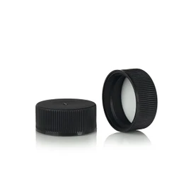 24-400 Black Polypropylene PE Foam Lined Cap 2BP0242MR
