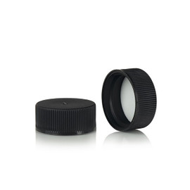 24-400 Black Polypropylene PE Foam Lined Cap 2BP0242MR