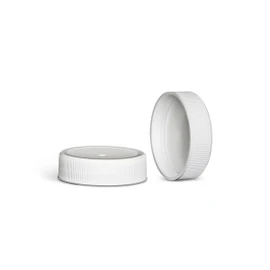38-400 White Polypropylene F217 Lined Cap 2WP03810PX