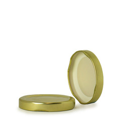 58mm T/O Gold Metal Button Plastisol Lined Cap 3TPLG0582PW