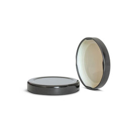 58mm T/O Black Metal Plastisol Lined Cap 3TPLB0582PW