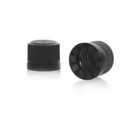 18mm Black Polypropylene Tamper-Evident Linerless Cap 2BP0181BP