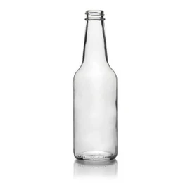10oz Long Neck Glass Sauce Bottle - 28/400 Finish (Case of 6) 1LN102GHG