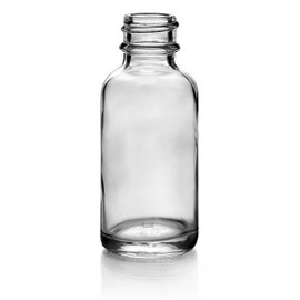 1 oz Glass Boston Round Bottle - 20/400 Finish (Case of 24) 1BR010211