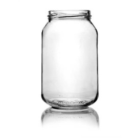 16oz (Pint) Economy Glass Jar - 63mm Lug Finish (Case of 12) 1ERT0162LN