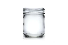 8oz Economy Round Glass Jar - 70/450 Finish (Case of 12) 1ER081GHG