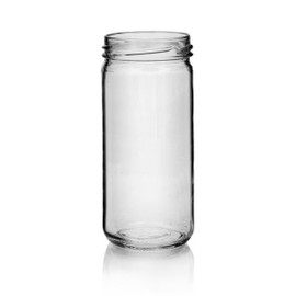 8oz Glass Paragon Jar - 53mm T/O Finish (Case of 12) 1PART082LN