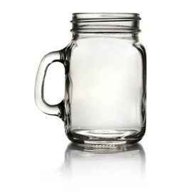 4oz Mason Jar Mug with Handles - 48/400 Finish (Case of 24) 1MUG041GHG