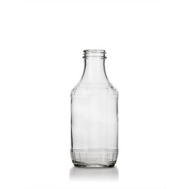 16 oz  Glass Decanter BBQ Bottle - 38/400 Finish (Case of 12) 1BQ161AK