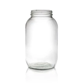 1/2 Gallon Economy Round Glass Jar - 83/400 Finish (Case of 6) 1ER0641AK