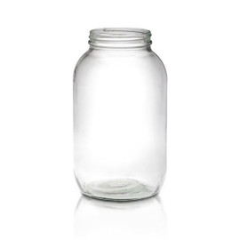 1/2 Gallon Economy Round Glass Jar - 83/400 Finish (Case of 6) 1ER0641AK