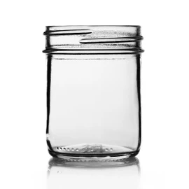 8oz Glass Jar - Straight Sided, 70/450 Finish (Case of 12) 1SS082AK