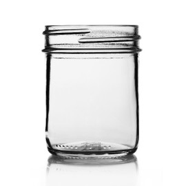 8oz Glass Jar - Straight Sided, 70/450 Finish (Case of 12) 1SS082AK