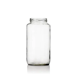 32oz Glass Jar Economy Round - 70 mm Lug Finish (Case of 12) 1ERT0321LN