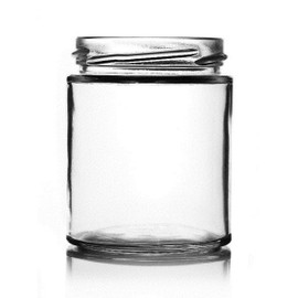 6oz Flint Straight-Sided Jar - 63mm T/O Finish (Case of 12) 1SST061GHG