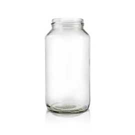 24oz Economy Round Glass Canning Jar - 63mm Lug Finish (Case of 12) 1ERT0241LN