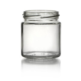 4oz Straight Sided Glass Jar - 58mm Lug Finish (Case of 12) 1SST042GHG