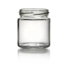 4oz Straight Sided Glass Jar - 58mm Lug Finish (Case of 12) 1SST042GHG