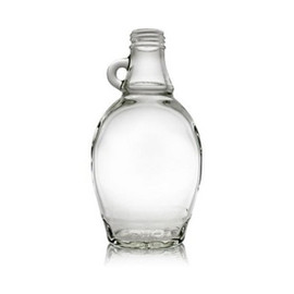 8 oz Glass Maple Syrup Bottle - 28mm Tamper Evident Finish (Case of 12) 1SYR089GHG
