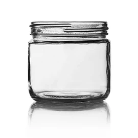 12oz Glass Straight Sided Jar - 83/400 Finish (Case of 12) 1SS121LN