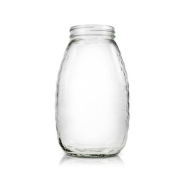 2 lb Glass Honey Jar - 63/400 Finish (Case of 12) 1HNY23GB
