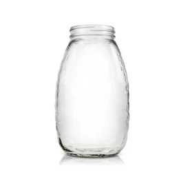 2 lb Glass Honey Jar - 63/400 Finish (Case of 12) 1HNY23GB
