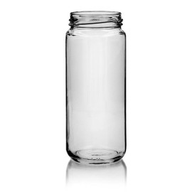 12oz Glass Paragon Jar - 58mm T/O Finish (Case of 12) 1PART121LN