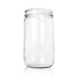 32oz Glass Jar - Straight Sided, 89/400 Finish (Case of 12) 1SS322AK