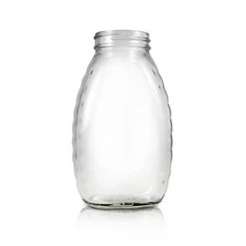 1 lb Glass Honey Jar - 48/400 Finish (Case of 12) 1HNY13GB