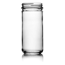 8oz (Half-Pint) Glass Paragon Jar - 58/400 Finish (Case of 12) 1PAR082GHG