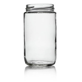 12oz Glass Utility Jar - 63mm T/O Finish (Case of 12) 1UTIT121LN