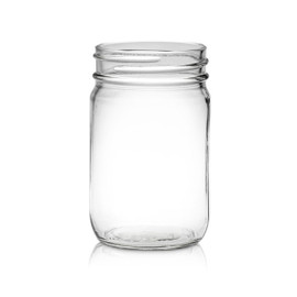12oz Economy Round Mason Jar - 70/450 Finish (Case of 12) 1ER0121AK