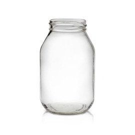 32oz Economy Round Glass Canning Jar - 70/450 Finish (Case of 12) 1ER0321LN