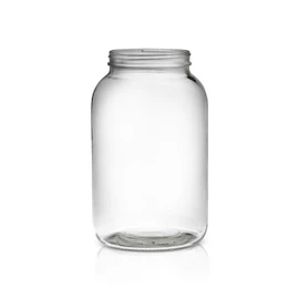 1 Gallon (128 oz) Economy Round Glass Jar - 110/400 Finish (Case of 4) 1ER1282AK