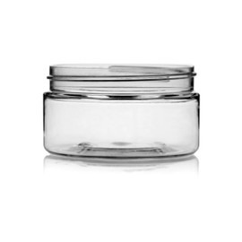 8 oz Clear PET Widemouth Jar - 89/400 Finish 4JAR0852TP
