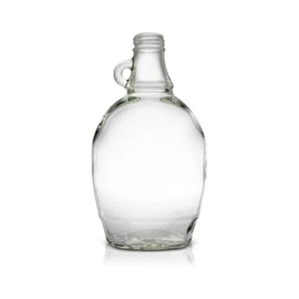 12 oz Glass Syrup Bottle 28mm Alcoa Finish (Case of 12) 1SYR129GHG