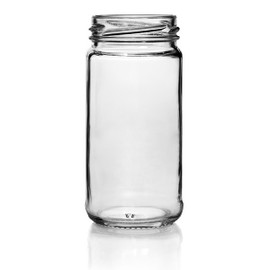 6oz Glass Paragon Jar - 53mm T/O Finish (Case of 12) 1PART061GHG