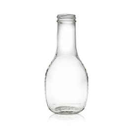 8oz Glass Salad Dressing Bottle - 38/400 Finish (Case of 12) 1SAL081LN