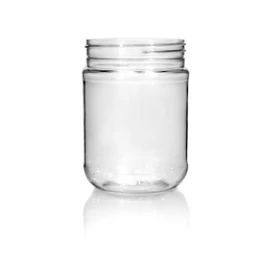 12oz Clear PET Peanut Butter Jar -70-470 Finish 4JAR1201TP-T