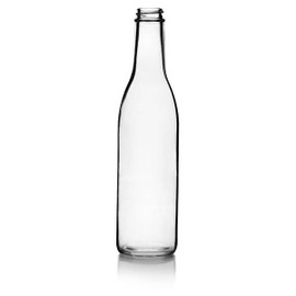 375 ml Long Neck Glass Bottle - 28/400 Finish (Case of 12) 1LN123GHG